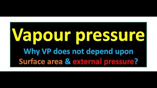 MDCAT57  Vapour pressure  Factors affecting vapour pressure  Manometric method [upl. by Ane]