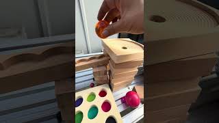 Amazing wooden wave marble run ASMR★asmr satisfying [upl. by Gavrilla]