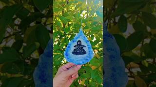 leaf painting har har mahadevpipal ke patte pe shivlingshortvideotrandingshortsytshortsvideo [upl. by Bekaj707]