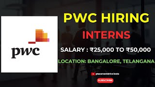 PwC Advisory  Deals Internship in 2025  PwC Acceleration Center Tips [upl. by Ytima807]