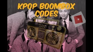 BOOMBOX CODES OF KPOP SONGS [upl. by Ttihw]