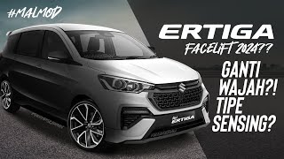 SUZUKI ERTIGA 2024 FACELIFT BARU  ADA SENSING GANTI WAJAH  Virtual Modification suzukiErtiga [upl. by Nnyltiak]