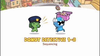 Puzzles Level 18  CodeSpark Academy learn Sequencing in Donut Detective  Gameplay Tutorials [upl. by Krakow]