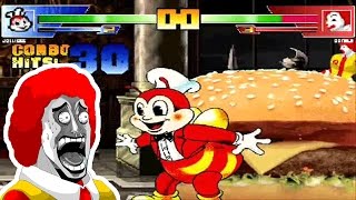 Jollibee vs Mcdonald MUGEN Version 2  WARNINGLOW QUALITY [upl. by Daberath]