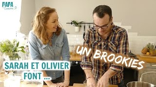 La recette du Brookie FACILE  GATEAU COOKIE BROWNIE [upl. by Dionysus321]