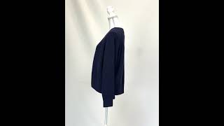 kowtow Navy V Button Rib Knit LSlv Cardigan  Size XS 119 [upl. by Ahseekan]