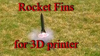 Model Rocket Fin design for 3D printing two minutes of science [upl. by Htor]