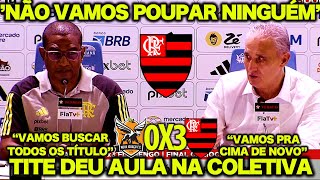 TITE DEU AULA na COLETIVA  quotVAMOS PRA CIMA DE NOVO na PRÓXIMA PARTIDA quot NOVA IGUAÇU 0X3 FLAMENGO [upl. by Chelsae]