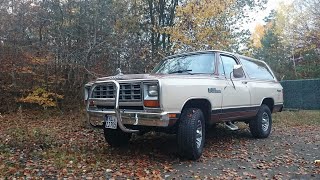 Holley Sniper EFI install on our 1984 Ramcharger 4X4 quotTaterquot [upl. by Acinemod]