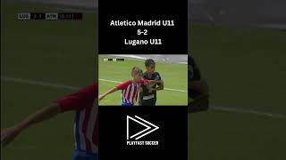 Atletico Madrid U11s 52 Victory Over Lugano U11 ⚽️  Youth Soccer Goals [upl. by Hueston515]