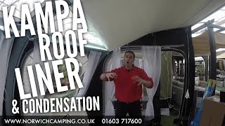 Kampa Awning Roof Lining and Condensation Explained [upl. by Roshan]