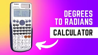 Converting degrees to radians [upl. by Etnomed]