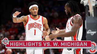 Western Michigan at Ohio State  Highlights  Big Ten Mens Basketball  Nov 19 2023 [upl. by Stutsman]