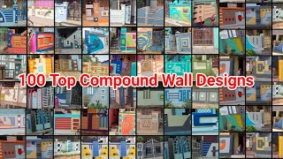 Top 100 Compound Wall Designs ideaBoundary Wall Designs [upl. by Boulanger]