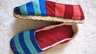 How to make Espadrilles [upl. by Ynohtnaluap]