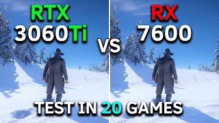 RTX 3060 Ti vs RX 7600  Test In 20 Games at 1080p  2024 [upl. by Abie]