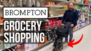 Grocery Shopping With Brompton  Metro Messenger Bag [upl. by Meyeroff327]