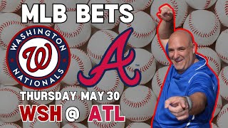 Nationals vs Braves MLB Free Pick  MLB Bets with Picks And Parlays Thursday 530 mlbb [upl. by Ardnuas94]