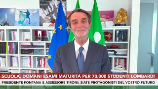 Scuola domani esami di maturità per 70000 studenti lombardi [upl. by Oibesue]