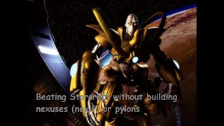 Beating Starcraft Brood War without increasing supply protoss campaign [upl. by Oirramaj631]