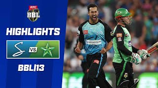 Adelaide Strikers v Melbourne Stars  BBL13 [upl. by Johanan]