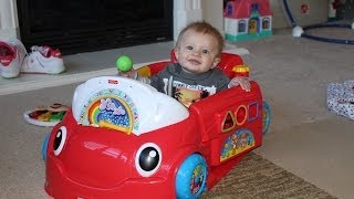 Fisher Price Crawl Around Car Unboxing and Playtime Review [upl. by Ashil]