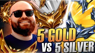 JE SUIS SOUS LE CHOC  5 SILVER vs 5 GOLD GAME DE MALADE [upl. by Eseilenna]