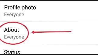 WhatsApp  What is About in WhatsApp  How To Use About [upl. by Azer]