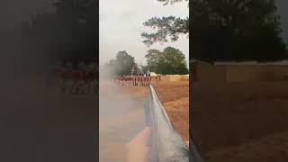 POV Deadly volley on British Redcoats musket war reenactment [upl. by Wexler]