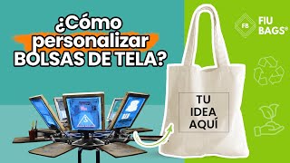 ¿Cómo personalizar una Tote Bags  Tips para personalizar bolsas  FiuBags [upl. by Hteboj179]