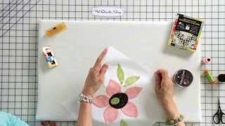 How to Hand Stitch Applique by Jill Finley of Jillily Studio  Fat Quarter Shop [upl. by Aiek627]