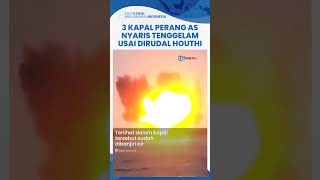 Operasi Terbesar Houthi Yaman Berhasil Rusak 3 Kapal Perang AS di Laut Merah Hantamkan 23 Rudal [upl. by Oirretno60]