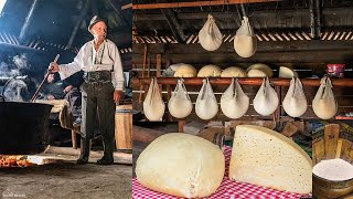 Sensational Cheese Making Process on Old Fashioned Farm From Romania [upl. by Happy]