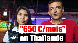 50 ans 650€mois pour vivre en Thaïlande  avec sa copine Thaï [upl. by Nynahs]