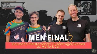 Deutsche Meisterschaft 2022  Men Final  EisenträgerSiemer vs Mario amp Jan [upl. by Vincentia]