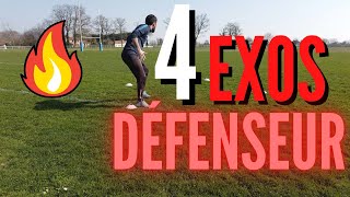 4 EXERCICES SPÉCIFIQUES DÉFENSEUR CENTRAL ⚽⚽ [upl. by Toffey]