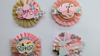 Craft with Me  Layered Rosettes  Maggie Holmes Garden Party [upl. by Jonette]