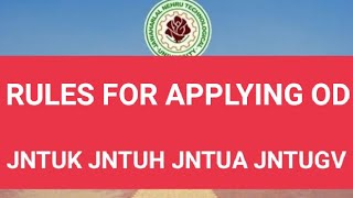 RULES FOR APPLYING ODjntuk jntuajntugv jntuh [upl. by Bodkin]