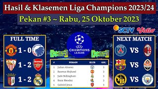 Hasil Liga Champions Tadi Malam  Manchester United vs Copenhagen  Klasemen UCL 20232024 Pekan 3 [upl. by Apilef]