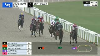 Gulfstream Park September 15 2024 Race 3 [upl. by Heilman]