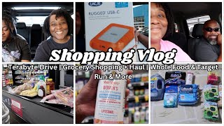 Shopping Vlog  Terabyte Drive  Grocery Shopping  Haul  Whole Food amp Target Run amp More [upl. by Suqram245]