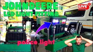 johndeere led light fitting live police light fitting and viring 🪛 subscribe please my channel [upl. by Luehrmann594]