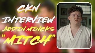 INTERVIEW WITH AEDIN MINCKS MITCH COBRA KAI SEASON 3 [upl. by Gerianna984]