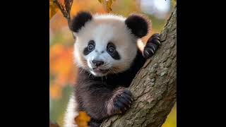 Tree Climbing Pro Baby Pandas Adorable Adventure babypanda panda cuteanimal [upl. by Hailed]