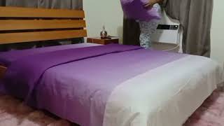 DIY  Couvrir sa couette avec un drap plat [upl. by Spitzer]