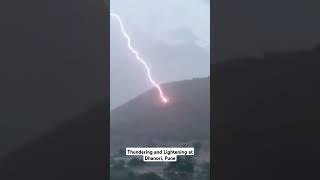 Thundering and Lightening at Dhanori Pune punerains monsoon reels trending [upl. by Perlman]