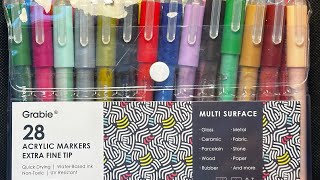 Grabie Acrylic Paint Markers [upl. by Icram375]