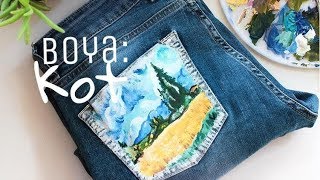 BOYAKot ll ❈Painting on clothes vangogh [upl. by Naerda]