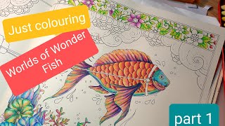 Just colouring with Saniheartcolours  WoW Fish part 1 [upl. by Hesketh213]