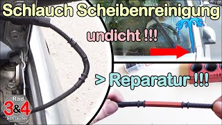 Scheibenwaschanlagen Schlauch undicht Reparatur des Wischwaschanlagen Wellrohr einfache Reparatur [upl. by Bratton317]